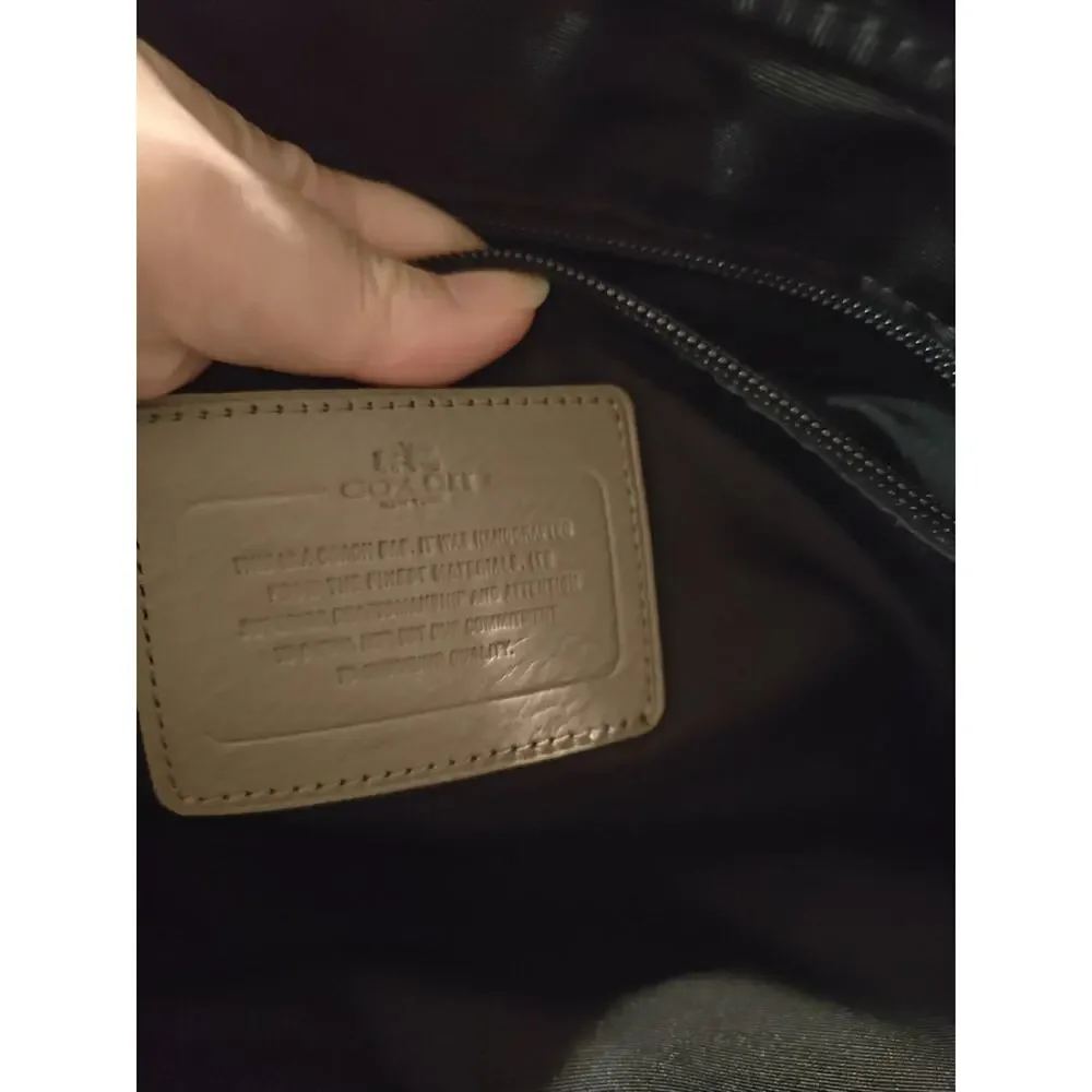 Coach Hudson Leather Briefcase in Fog Style # F71561 Academia Career Minimalist